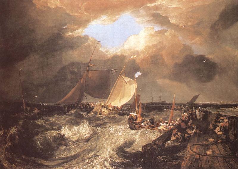 J.M.W. Turner Calais Pier,with French Poissards preparing for sea Sweden oil painting art